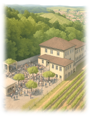 Restaurant Goldenberg Illustration